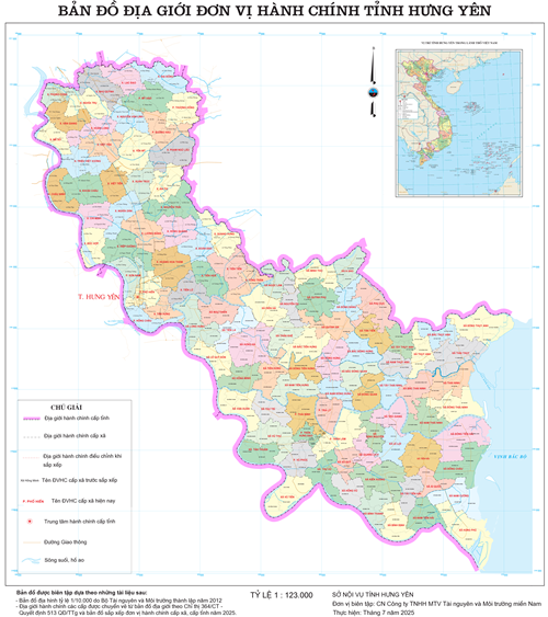 Bản đồ hành chính Xã Thư Trì
